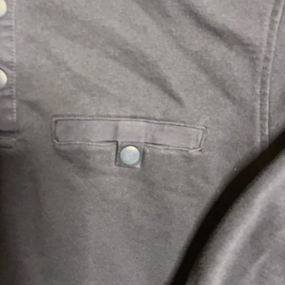 UNTUCKit Parkson Dark Navy Blue Quarter Snap Pullover Sweater Mens MPoly Blend - Picture 3 of 5